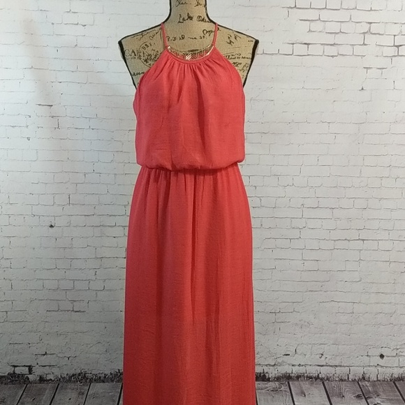 Lily Rose Dresses & Skirts - LILY ROSE Tangerine Maxi Slip Dress